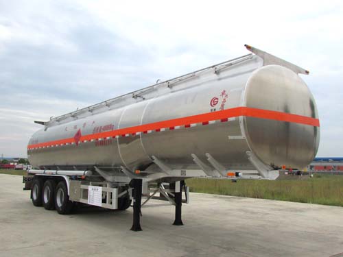 楚勝牌CSC9405GYYLE型鋁合金運油半掛車